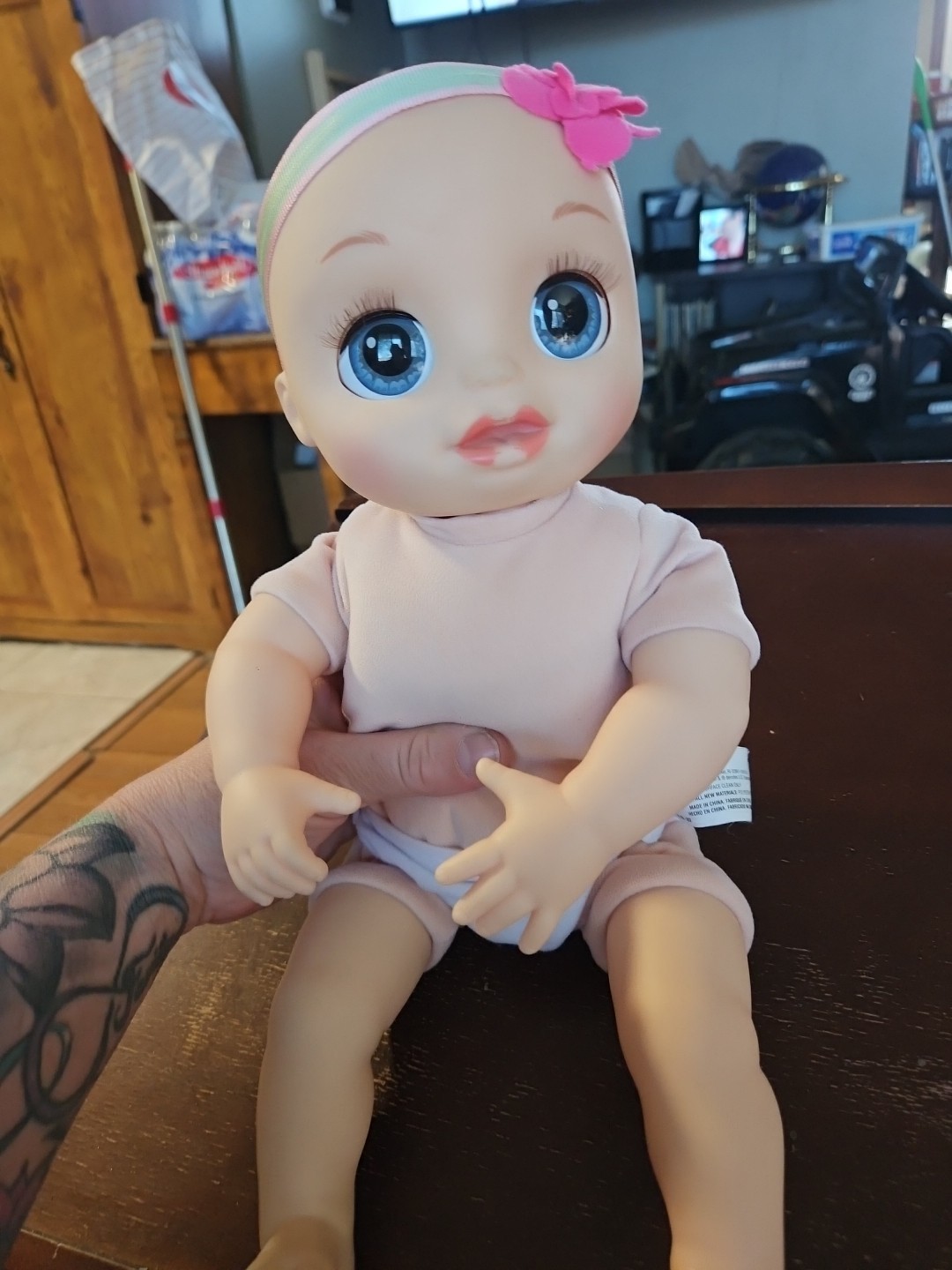 Baby Alive Real As Can Be Doll 2017 Hasbro Blonde Toy - WORK