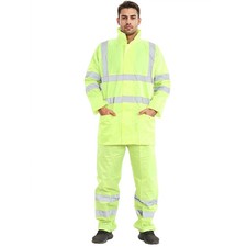 Hi Viz Rainsuit 2 Piece Set High Visibility Waterproof Tracksuit Hi Viz Workwear