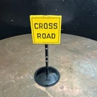 VINTAGE TONKA 1950’s 1960’s CROSS ROAD SIGN STATE HI WAY DEPARTMENT #3