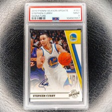 PSA 9 STEPHEN CURRY /99 Signature Auto 2010-11 Season Update #167 POP 6 MINT