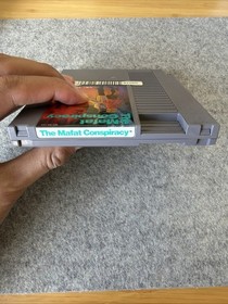 Mafat Conspiracy (NES, 1990) - Game Cartridge & Plastic Case - T&W