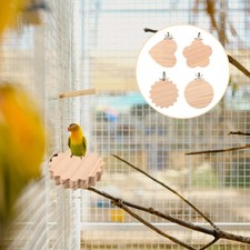 4pcs Bird Perches For Cage: Wooden Parrot Perch Stand Cage Accessories -