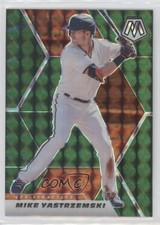 2021 Panini Mosaic Green Mosaic Prizm Mike Yastrzemski #9 0ed