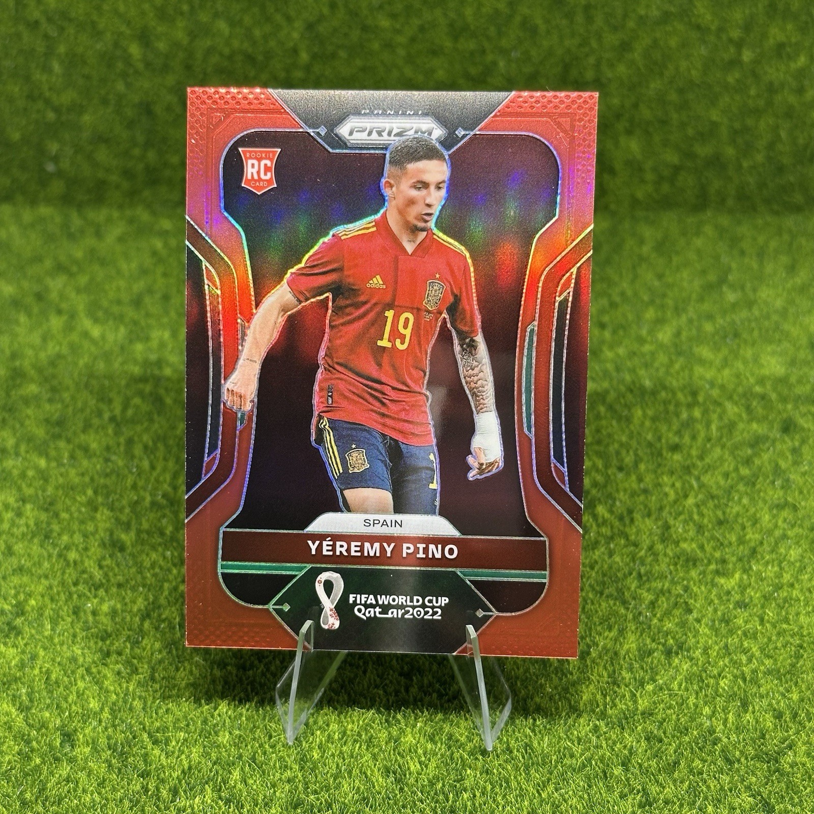 2022 Panini Prizm World Cup Qatar Red Prizm /399 Yeremy Pino #229