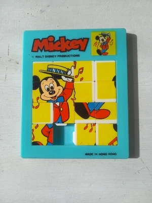 MICKEY Walt Disney Productions Jeu Taquin Pousse Pousse Vintage Hong-kong  - Photo 1/4