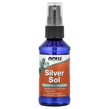 Now Foods Silver Sol 4 fl oz 118 ml GMP Quality Assured, Vegan, Vegetarian