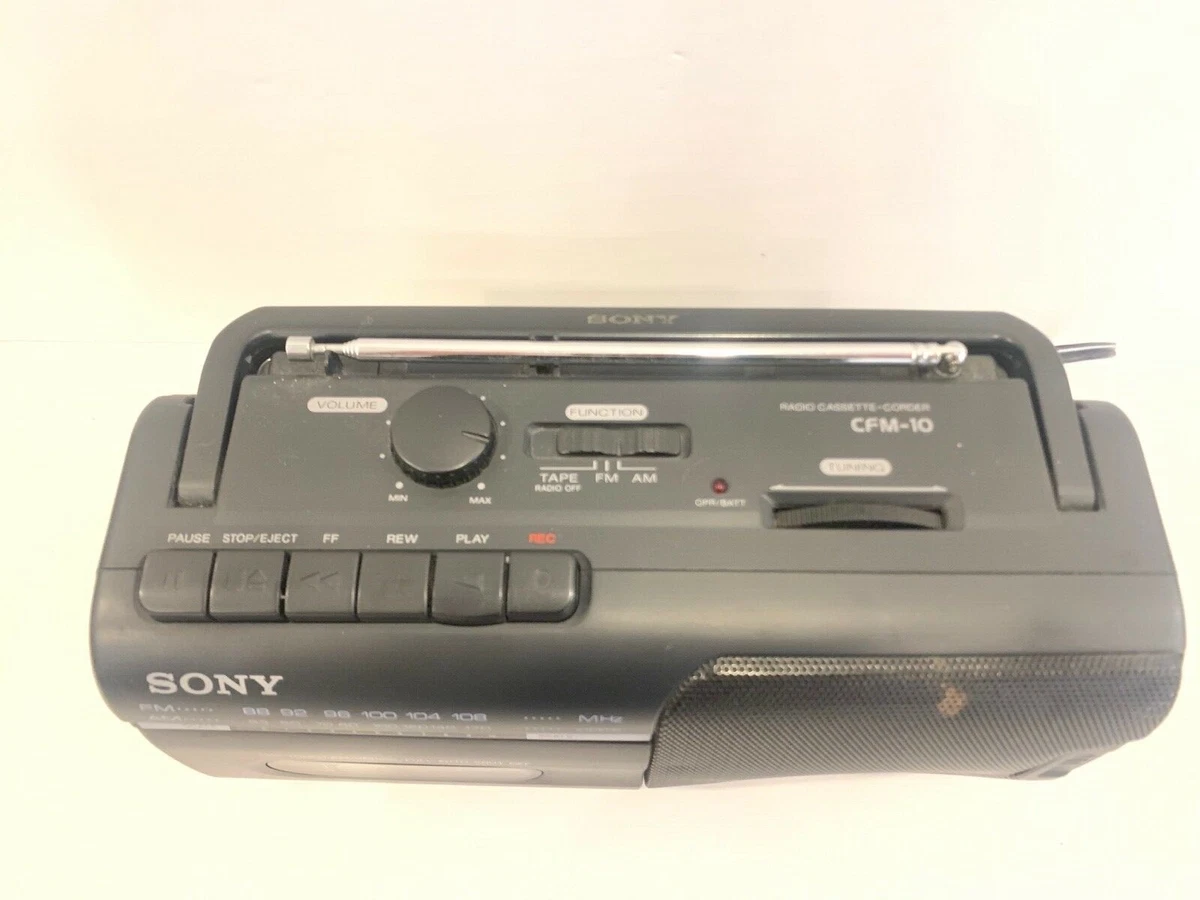 Sony CFM-10 Radio/Cassette Boombox - Working