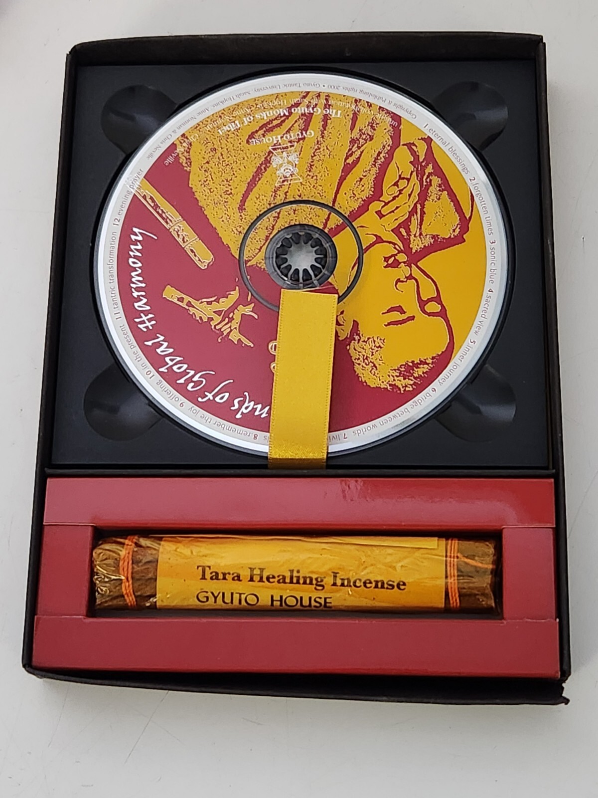 Dalai Lama's Gyuto Monks of Tibet - Sounds of Global Harmony CD +Healing Incense