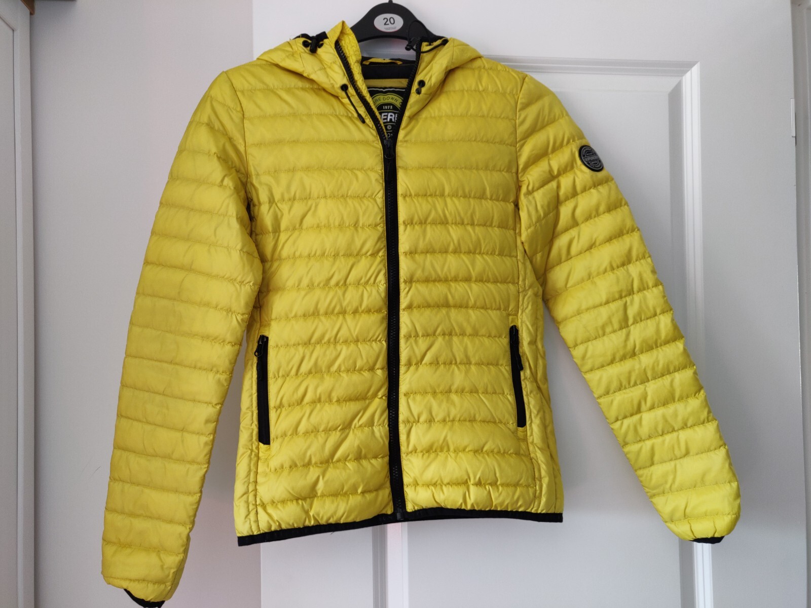 Superdry Down Yellow Puffer Jacket Lightweight Co… - image 3