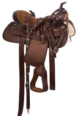 New Synthetic Western Barrel Racing Horse Saddle & Tack Size12 13 14 15 16 17 18