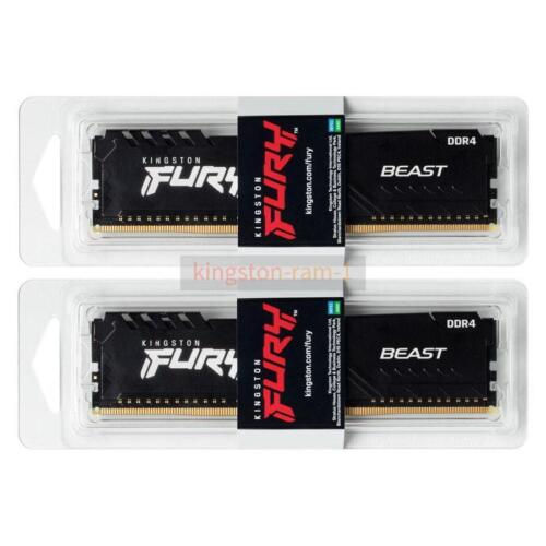 FURY BEAST 32GB/64GB DDR4 2933 3200 3600 MHz Desktop Non-ECC Memory 288-pin 1.2V - Picture 10 of 10