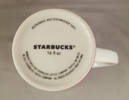 Starbucks 2015 Christmas Mug Red with Ornaments 16 oz - Picture 4 of 5