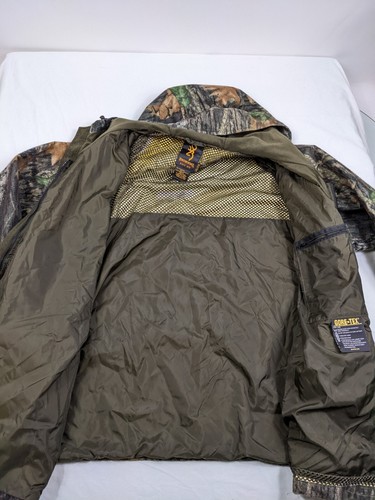 Browning Mossy Oak Breakup Camo Hydro Suede Gore-Tex Insulated Hunting Coat Flaw - Picture 9 of 14