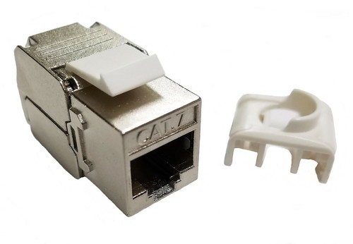 SUNNYTECH CAT7 KEYSTONE JACK MODULE, SHIELDED, 10 Pack - Picture 1 of 5