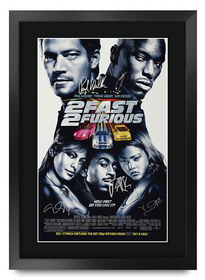 SF「ワイルド ガンズ」A2ポスター 2 Fast 2 Furious A3 Framed Fast Furious Paul Walker Poster Signed