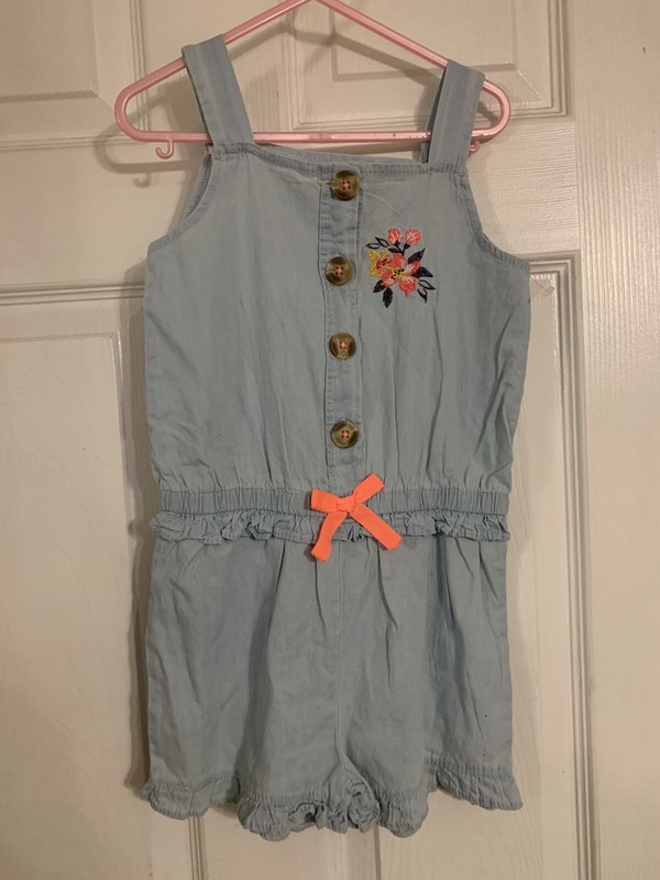 Girls Little Lass Size 6 Flower Romper