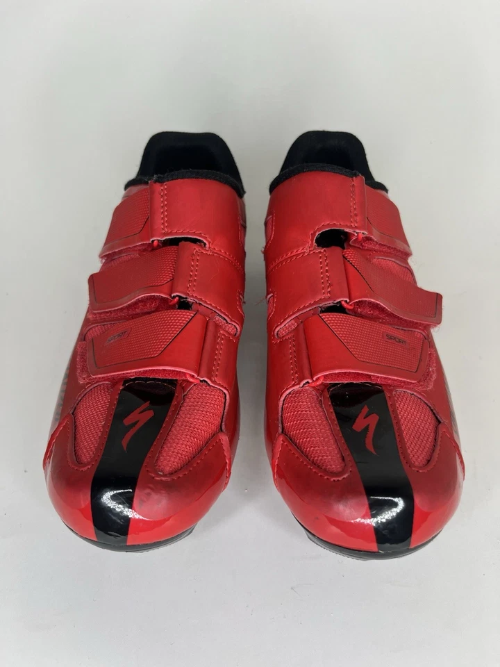 Specialized Sport Rd Men's Size 5.5 Body Geometry Bike Cycling Shoes Red Black - Image 2 of 4