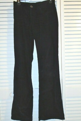 No Name Pants Corduroy Black Woman Trousers sz 0