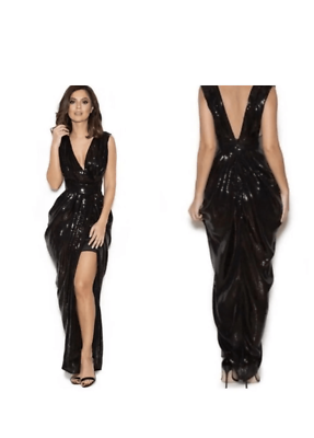 sexy black sequin dress The Betty Dress in Black Sequins 6 / Black Sequins main image 0