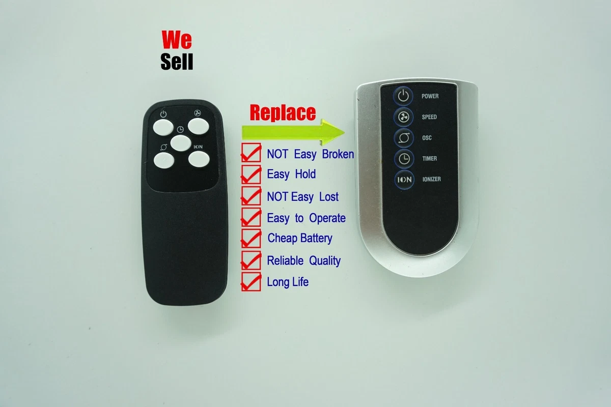 Remote Control For Lasko U35120 T32200 S18610 Air Oscillating 4-Speed Tower  Fan | eBay