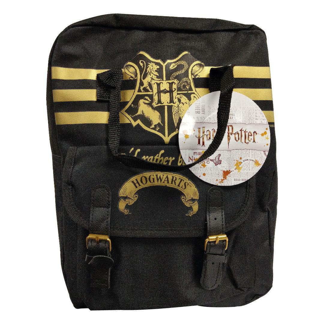 Harry Potter Id Rather be at Hogwarts Childrens School Backpack - Black