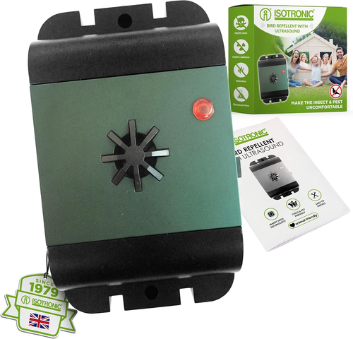 Ultrasonic Bird Repeller Device, Battery Powered Portable Bird Deterrent, Pigeon - Picture 12 of 12