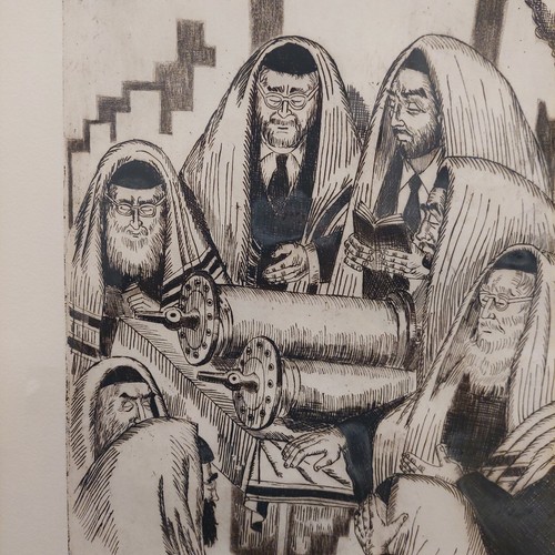 GEORGE CRIONAS (1925-2004,CA) LIMITED EDITION 12/100 ETCHING "High Holiday" - Picture 3 of 8