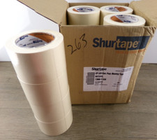 Case of 16 Shurtape CP105 General Purpose Masking Tape Natural 72mm x 55m New S1