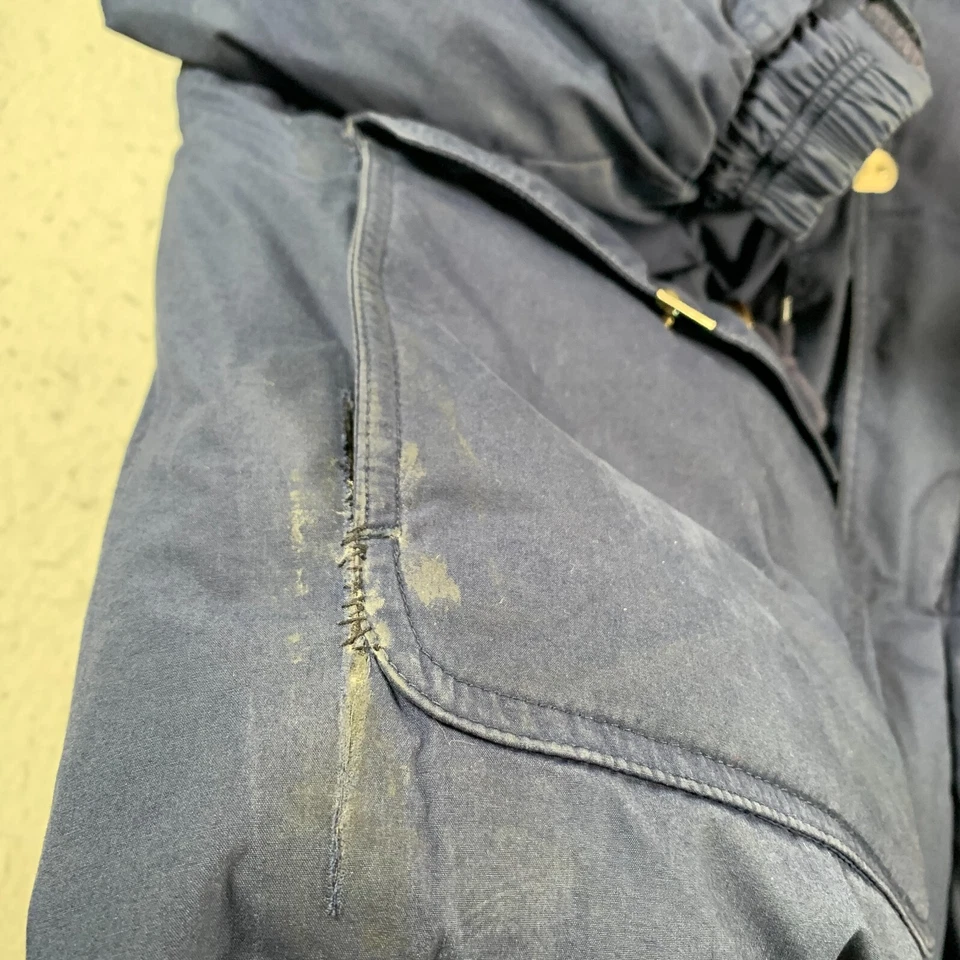 Triple Fat Goose Jacket Mens Large Blue Down Full Zip Vintage Puffer - Image 4 of 4