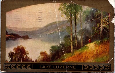 Postcard Lake Luzerne New York - View of Lake - Posted 1910