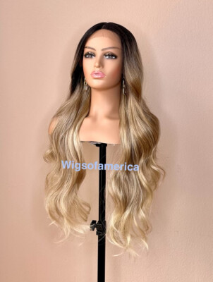 Honey Blonde Lace Front Wig 26 Blonde Wig Honey Golden Blonde Wig