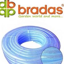 12.5mm ID 15mm Clear Braided Flexible PVC Hose Pipe- Water Oil Reinforced Tubing