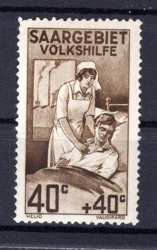 Saar 105III Abart MNH Unstamped (K3462