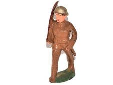 VINTAGE BARCLAY LEAD TOY SOLDIER ON PARADE LONG STRIDE B015 