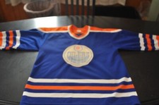 Edmonton oilers hockey team jersey mens /homme medium # 20 maska ultrafil vintag