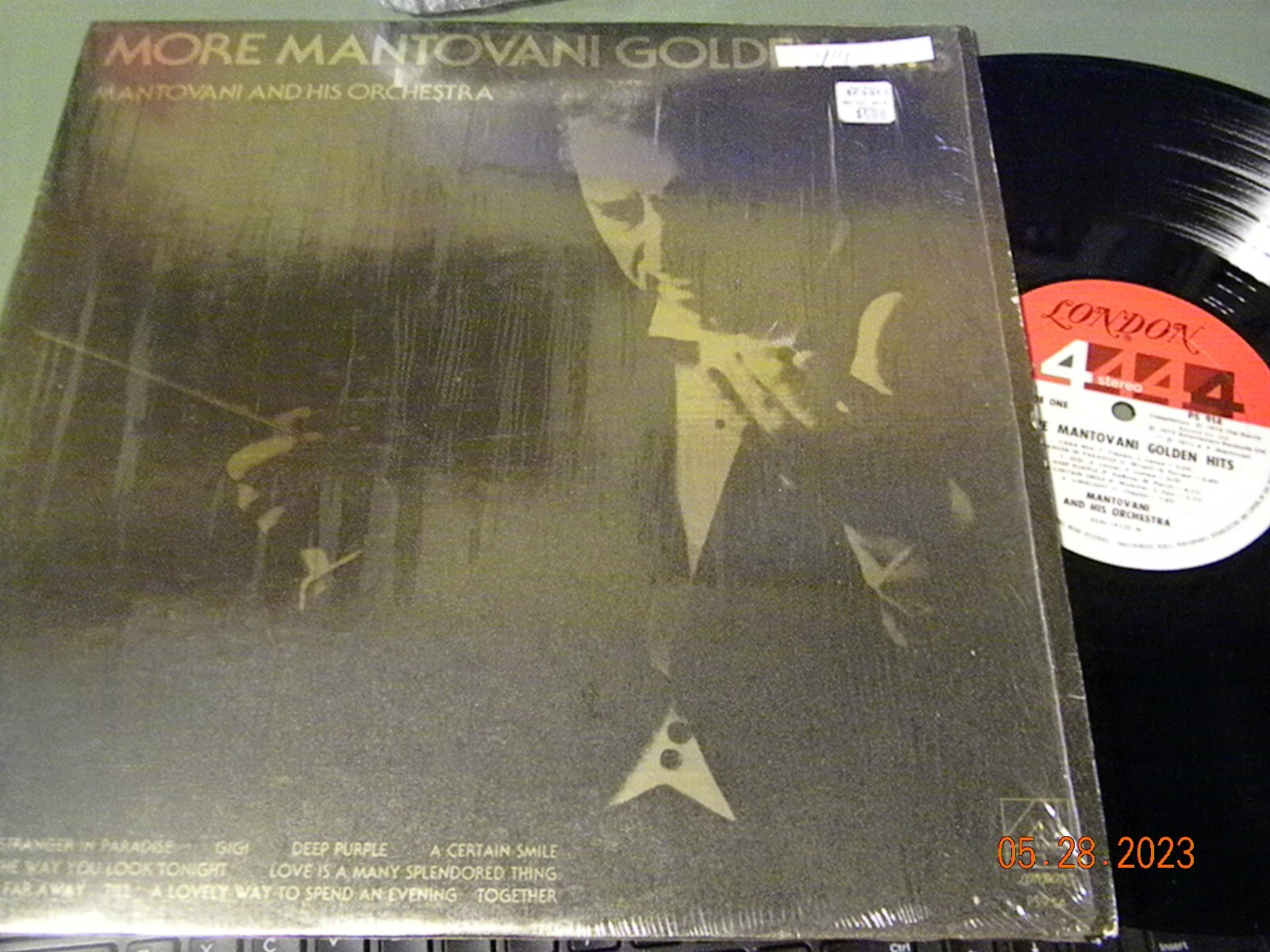 5 MANTOVANI VINYL LOT, ITALIAMIA, TO LOVERS EVERYWHERE,GEMS FOREVER