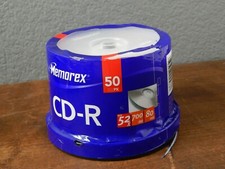 sealed new Memorex CD-R 50 Pack NEW 52X 700MB 80min Blank Spindle CD
