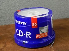 sealed new Memorex CD-R 50 Pack NEW 52X 700MB 80min Blank Spindle CD