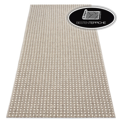 Modern praktisch SISAL Teppich ''BOHO'' einfarbig Linien beige beste Qualität