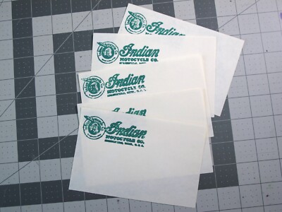 vtg 1980s Original Indian Motorcycle envelope art lot stamps | eBay