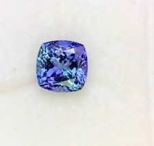 9.40 CT Extremely Rare Natural Blue Tanzanite Cushion Certified Loose Gemstone