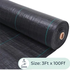 Heavy Duty Weed Barrier Landscape Fabric 3x100 Feet Weed Control Fabric, 3.5 Oz