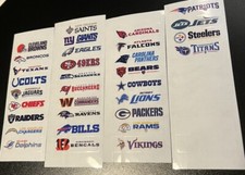  GLOSS 32 NFL Team Logos Sports Card Dividers Sticker Labels Set