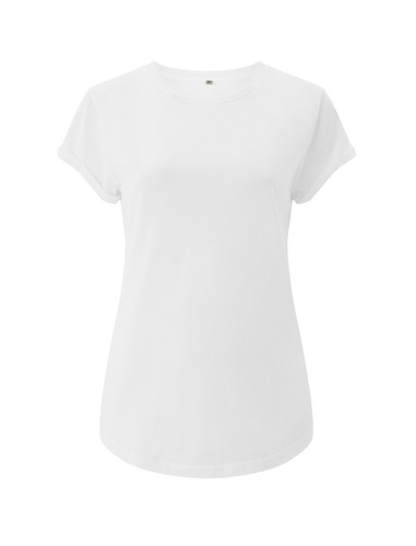 EARTH POSITIVE - Damen Rolled-Up-Sleeve Organic T-Shirt 'EP16' 100% Baumwolle - Picture 216 of 233