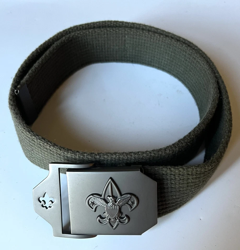 Boy Scouts of America BSA Green Canvas Belt Youth Boys 31” Length - Image 2 of 4