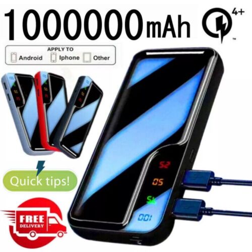 10000000mAh Portable Power 2USB Bank Charger Battery Pack for Mobile Phone Fast - Afbeelding 1 van 15