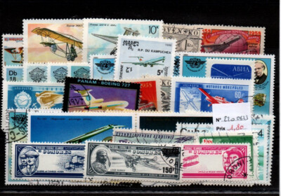 Collection De 200 Timbres Avions Différents - Parfaits Pour Les Collectionneurs