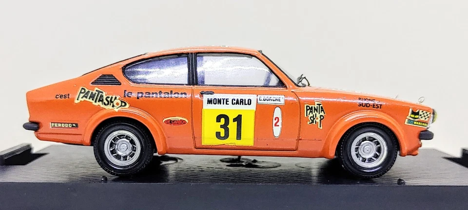 SOLIDO 1/43 Opel Kadett GT/E Rally Montecarlo 1978 #31, elaborata, con vetrina - Immagine 3 di 4