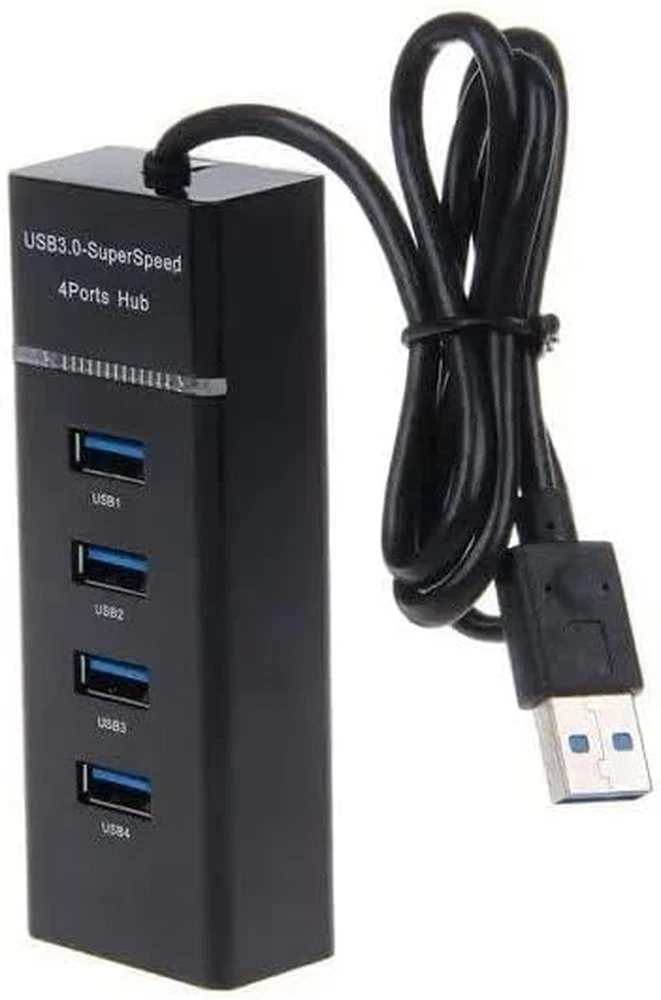 USB Hub 3.0 Extra USB Ports for Laptops - PC USB Extension Cable 4 Multiple U...
