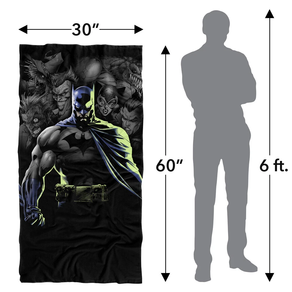 Batman Villains Unleashed Officially Licensed Beach Towel 30"x60"